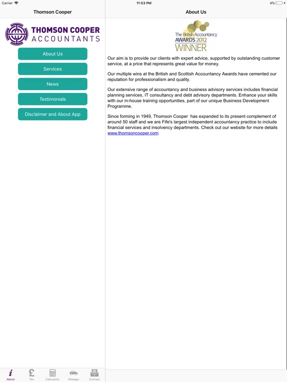 Thomson Cooper iPad  স্ক্রিনশট