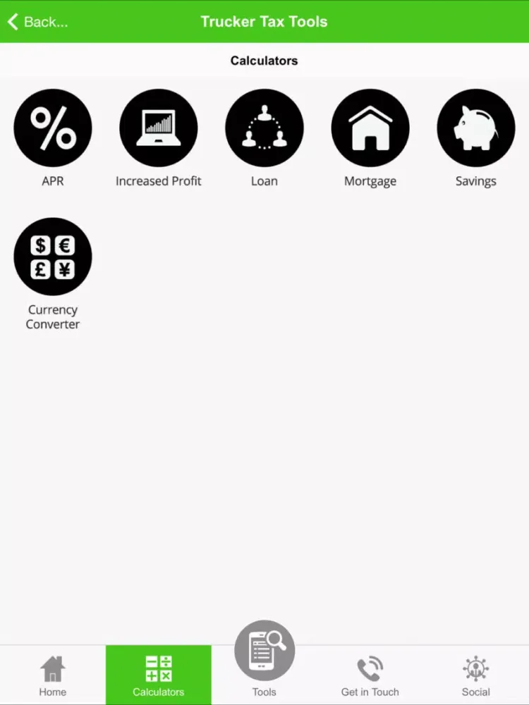 Trucker Bookkeeping iPad  Screenshots