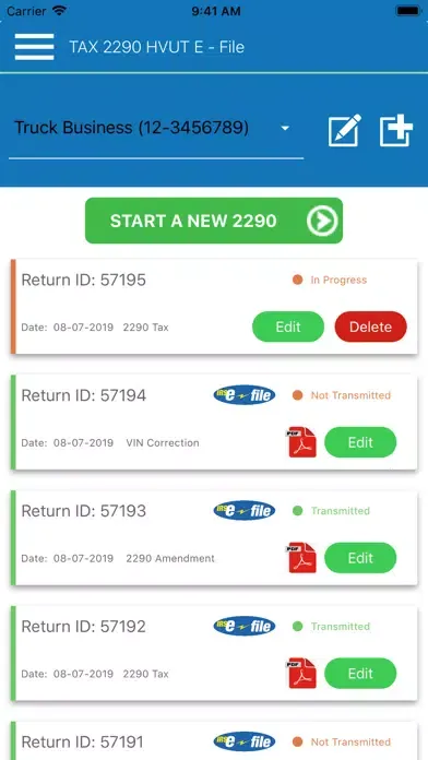 Скриншоты Tax2290 eFile