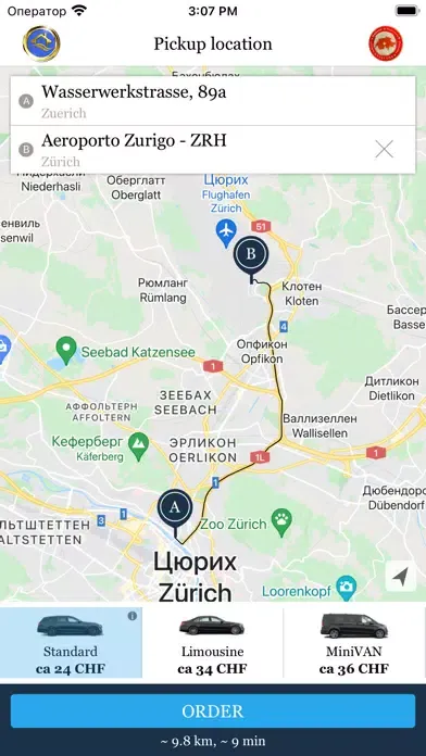 AIRPORT TAXI ZURICH سکرین شاٹس