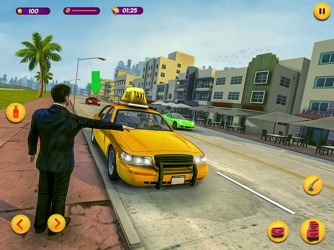Capturas de tela do Taxi Car Driving Simulator iPad 