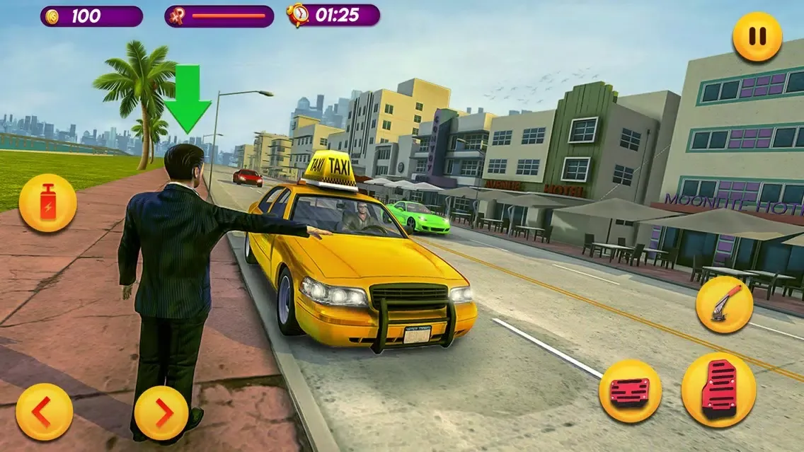 Capturas de tela do Taxi Car Driving Simulator
