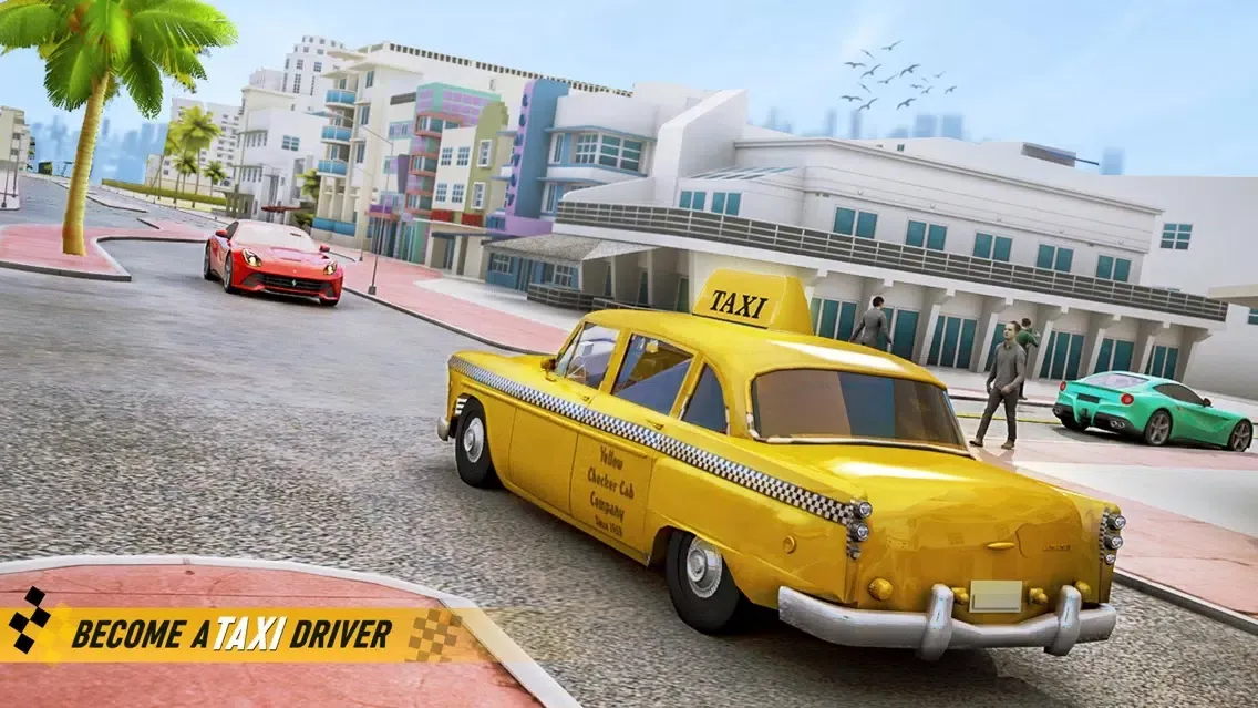 Capturas de tela do Taxi Car Driving Simulator
