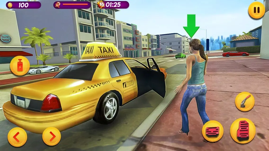 Capturas de tela do Taxi Car Driving Simulator