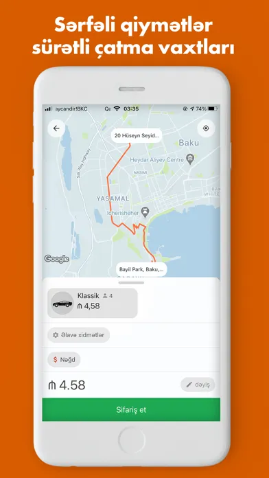 Screenshot di 1Taxi.az - Baku