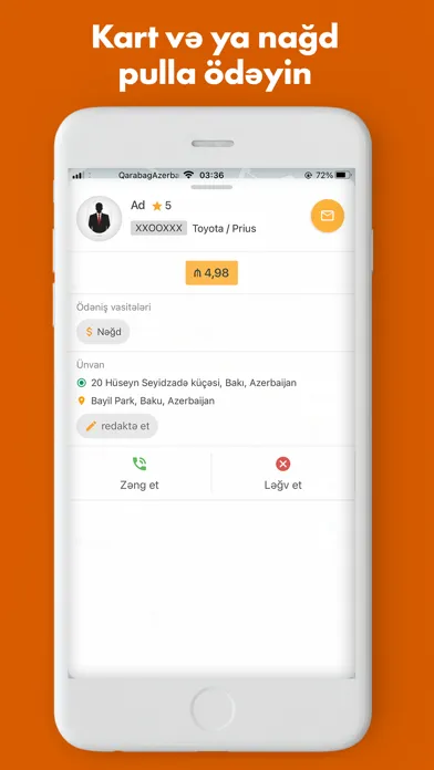 Screenshot di 1Taxi.az - Baku