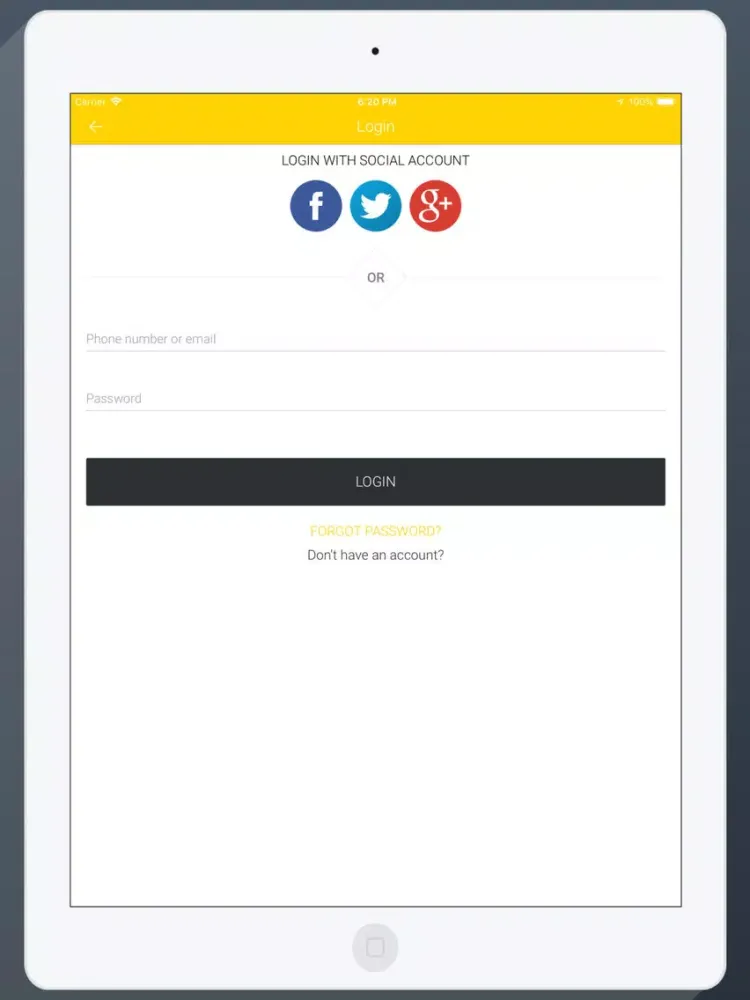 Hellotaxi.lu iPad  স্ক্রিনশট