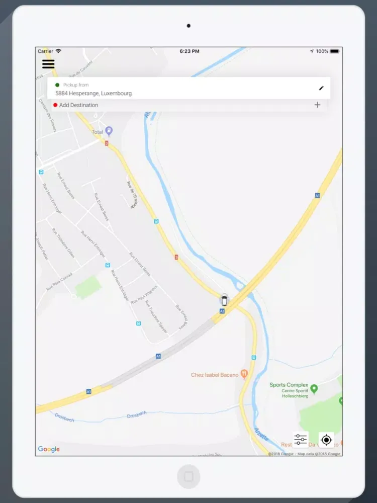 Hellotaxi.lu iPad  স্ক্রিনশট