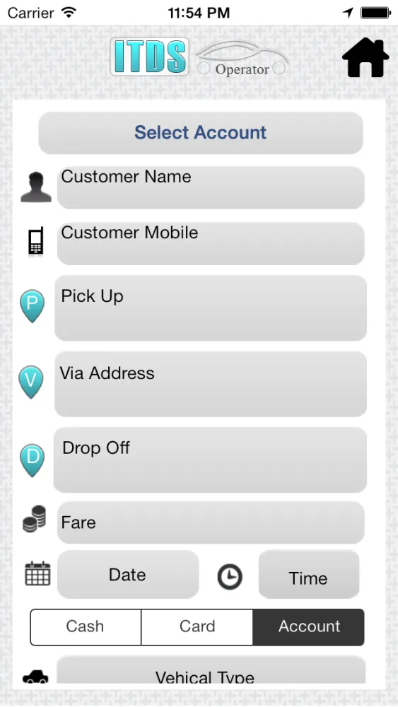 Capturas de pantalla de taxi dispatch system