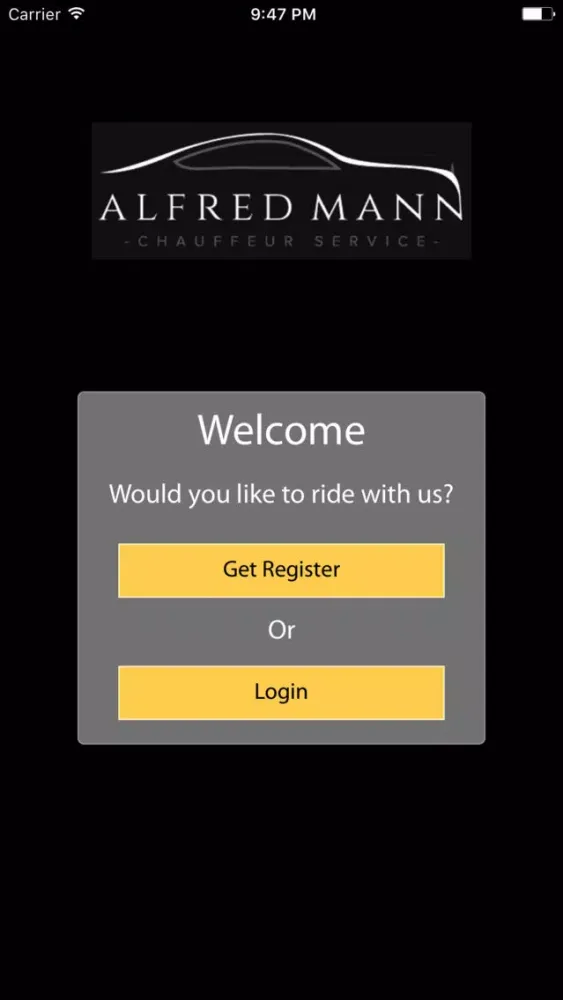 Alfred Mann Chauffeur Service スクリーンショット