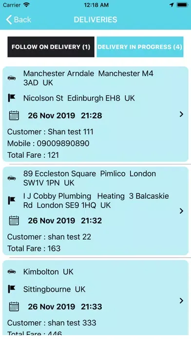Product Delivery Rider App Screenshots