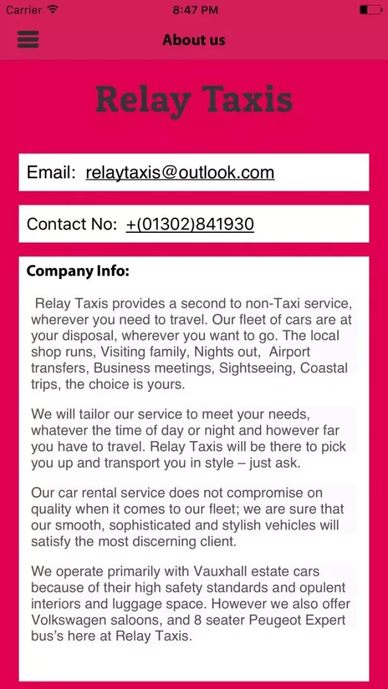 Relay Taxis Ekran Görüntüleri