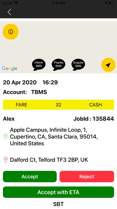تصاویر TBMS Driver - Taxi system