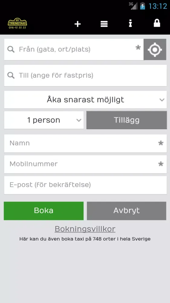Zrzuty ekranu Trendtaxi