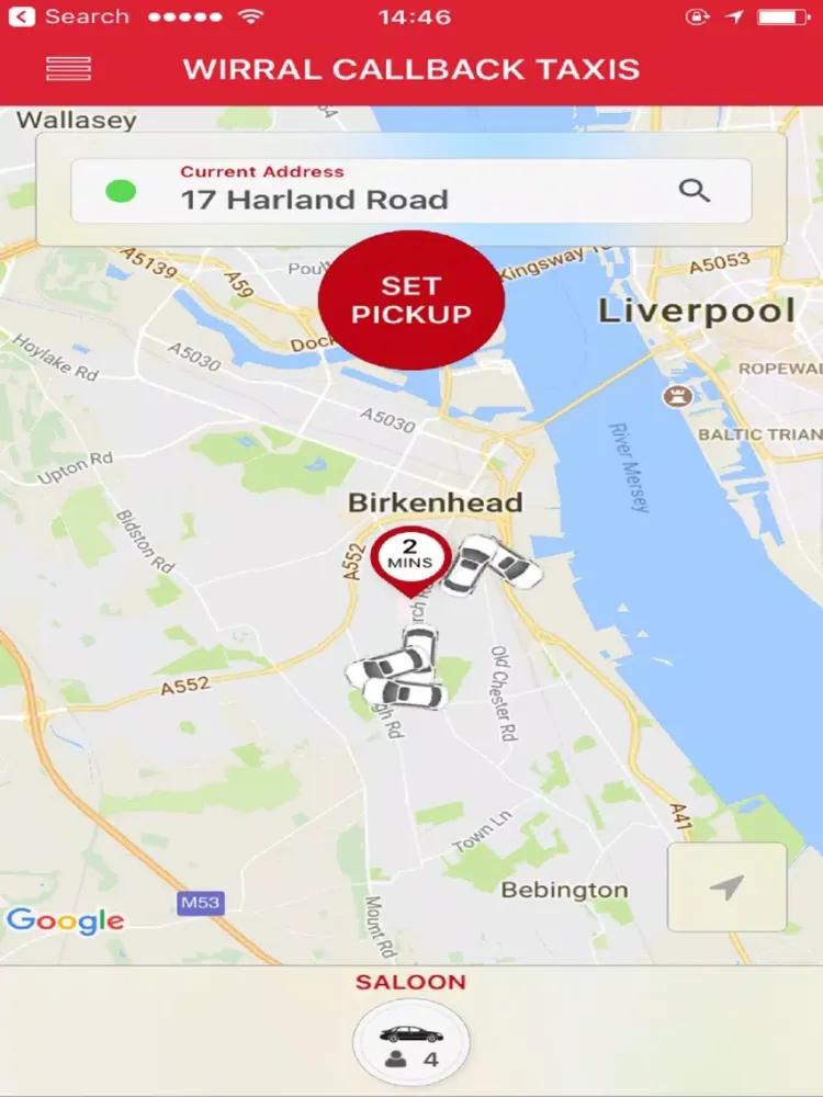 Ảnh chụp màn hình của Wirral Callback Cars iPad 