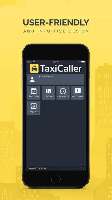 Screenshot di TaxiCaller - driver
