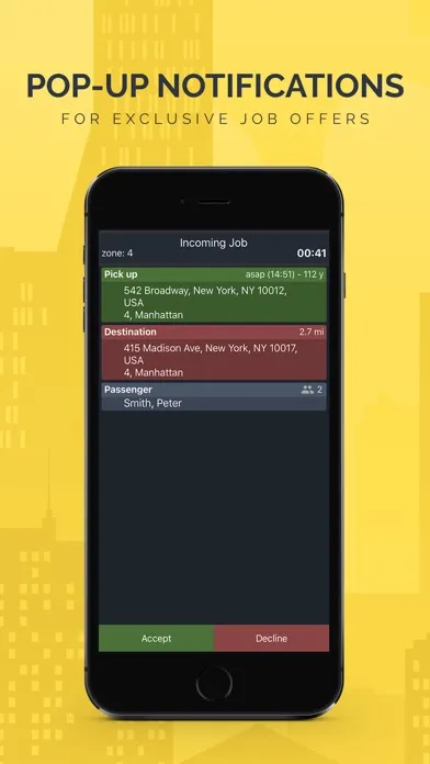 Screenshot di TaxiCaller - driver