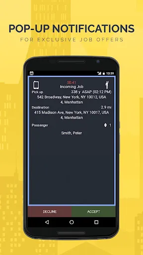 TaxiCaller Driver Screenshots