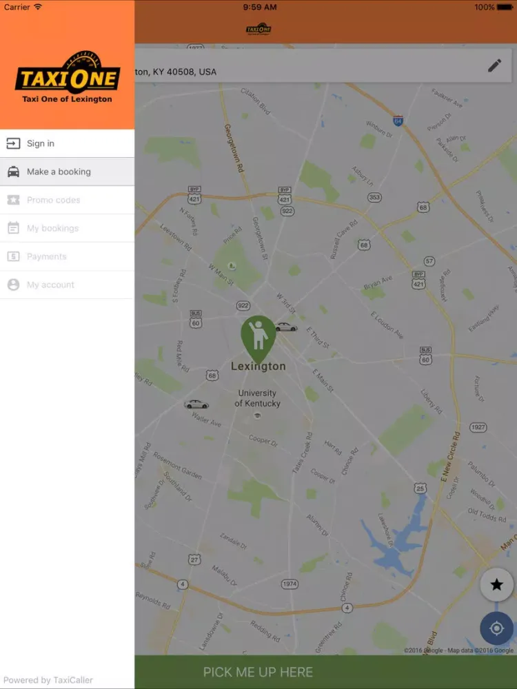 تصاویر Taxi One of Lexington iPad