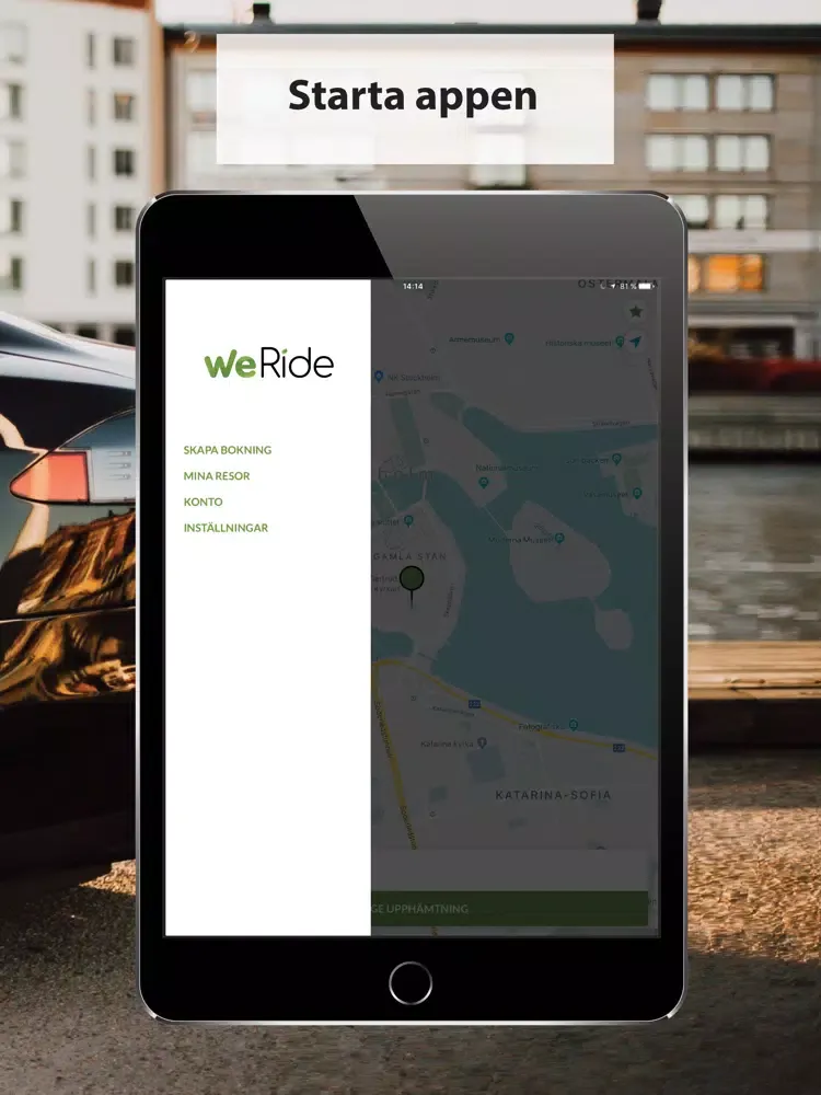 Tangkapan layar WeRide iPad 