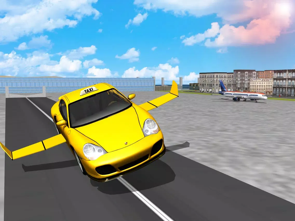ภาพหน้าจอของ Taxi Car Flying Simulator iPad 