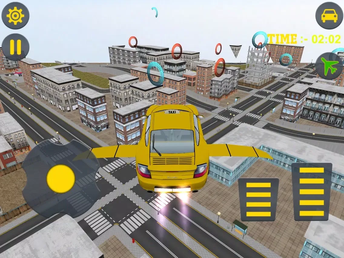 ภาพหน้าจอของ Taxi Car Flying Simulator iPad 