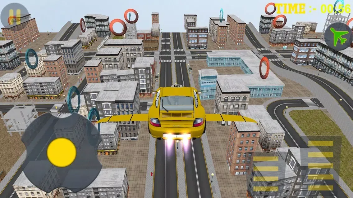 ภาพหน้าจอของ Taxi Car Flying Simulator