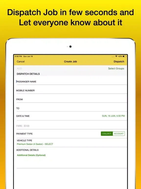 TAXI CHARGE - Get Taxi Jobs iPad Screenshots