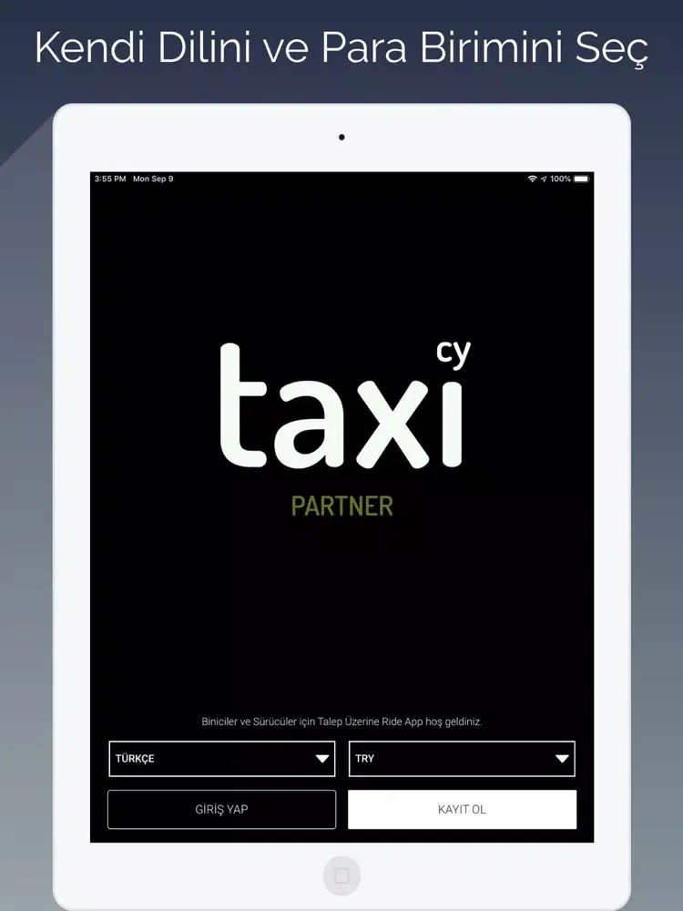 Скриншоты TaxiCy Partner iPad 