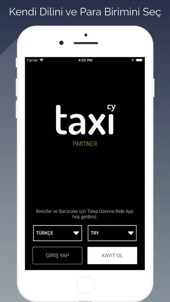 Скриншоты TaxiCy Partner