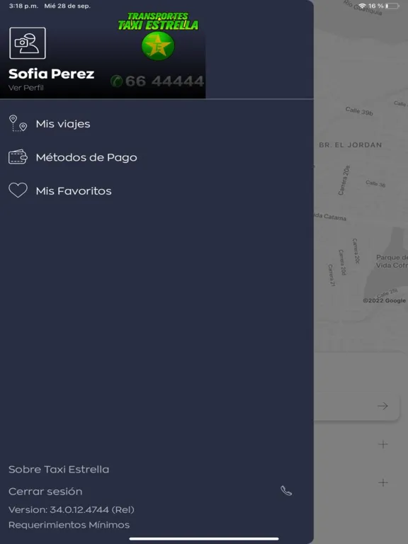 Скриншоты Taxi Estrella iPad 
