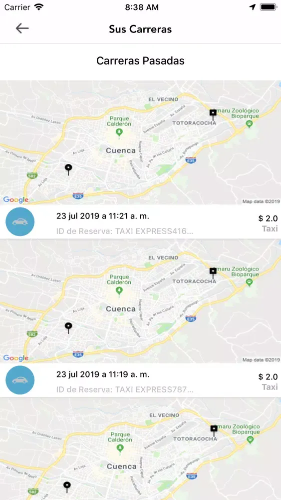 Capturas de pantalla de Taxi Express - Conductor