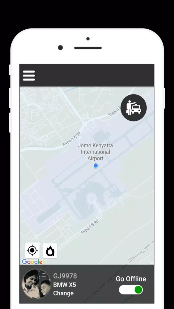 Zrzuty ekranu taxi Hub cab driver
