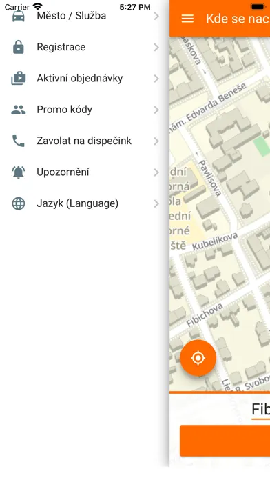 Tangkapan layar Jetax Taxi - Praha