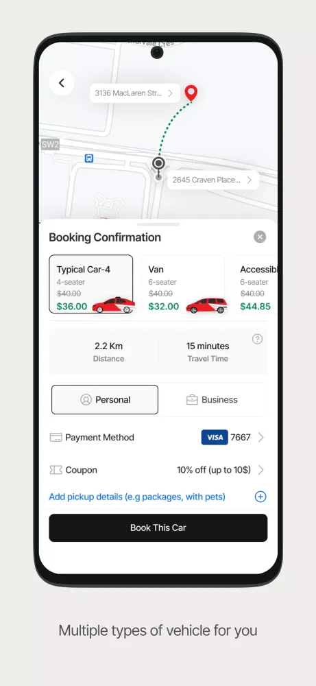 Ảnh chụp màn hình của Taxi Loyal