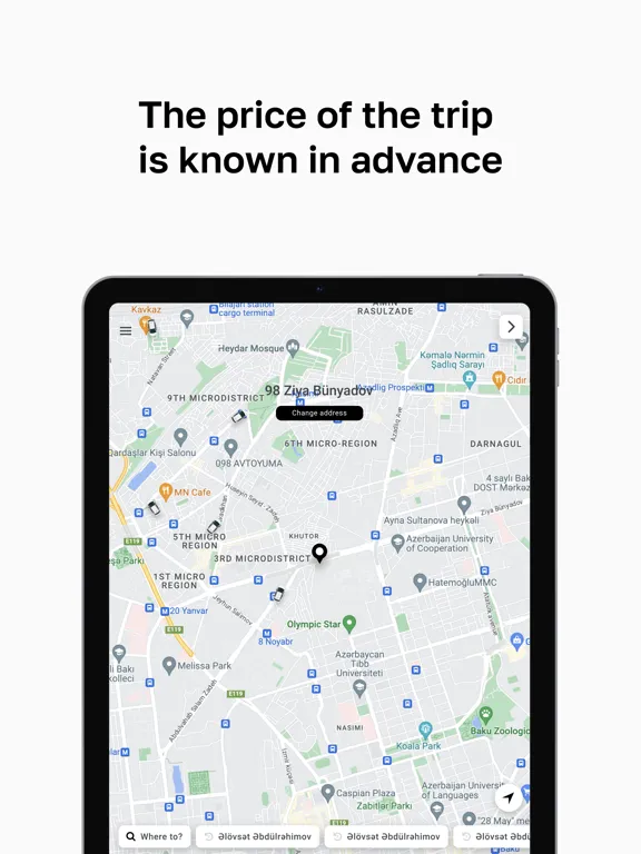 Zrzuty ekranu Taxim Azerbaijan iPad 