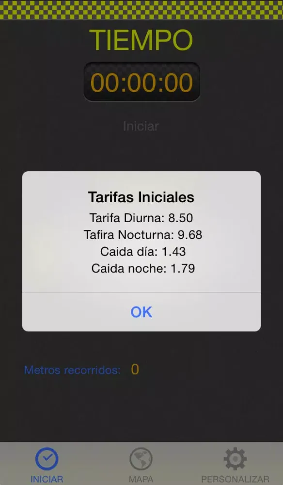 Tangkapan skrin Taxímetro App Free