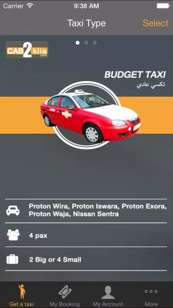 CAB2klia سکرین شاٹس