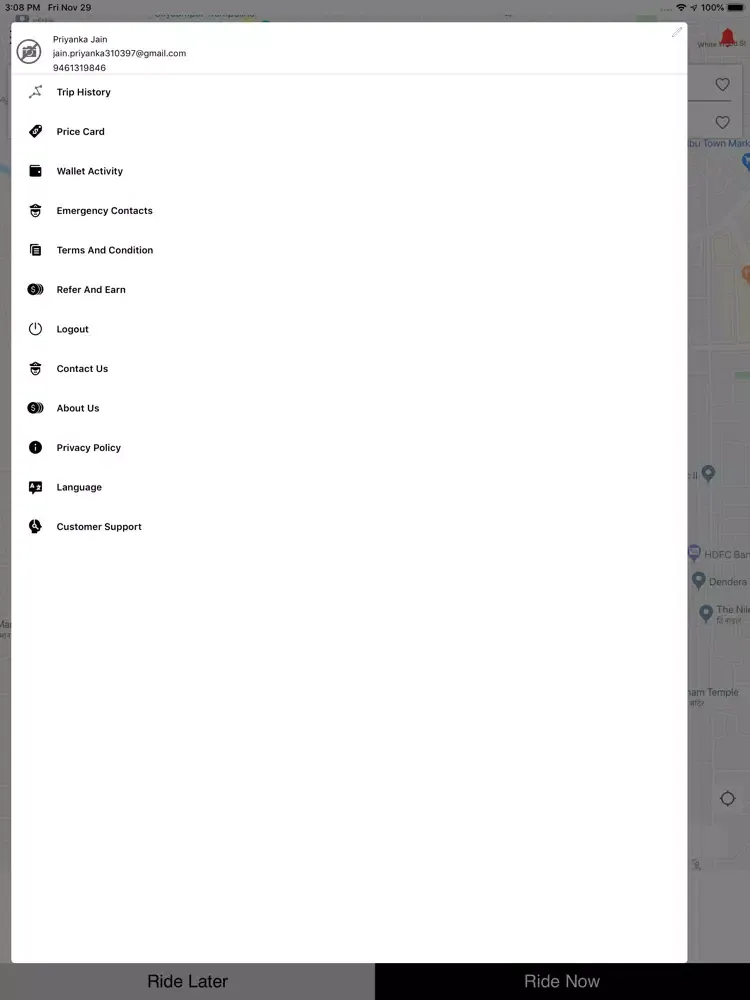 Taxina IQ iPad  স্ক্রিনশট