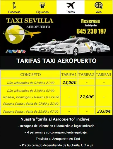 Zrzuty ekranu SEVILLA AIRPORT TAXI