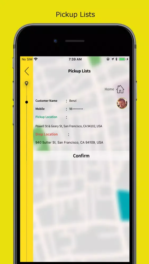 Screenshot di TaxiSoftR Driver