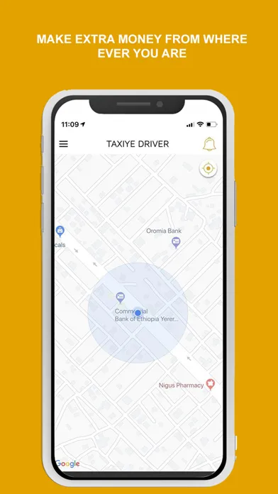 Tangkapan skrin Taxiye Driver