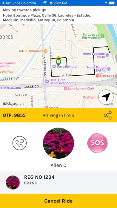 Captures d'écran de Taxi Zone Pasajeros
