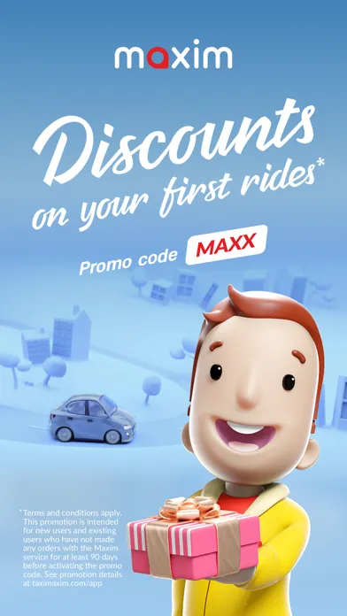 Capturas de pantalla de maxim: order a taxi & delivery