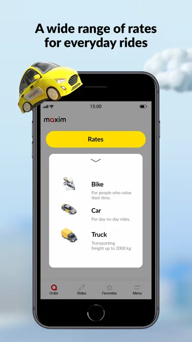 Capturas de pantalla de maxim: order a taxi & delivery