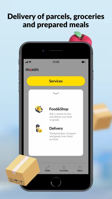 Capturas de pantalla de maxim: order a taxi & delivery