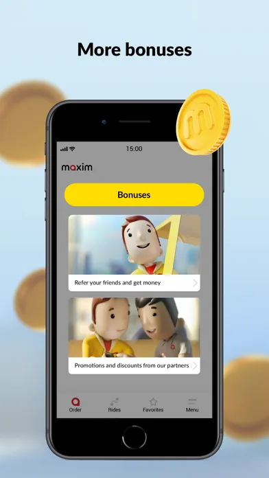 Capturas de pantalla de maxim: order a taxi & delivery