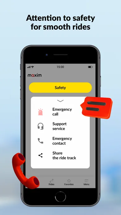 Capturas de pantalla de maxim: order a taxi & delivery