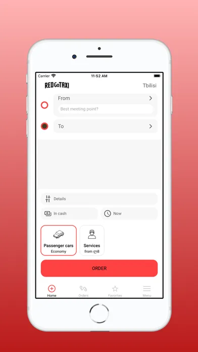 Capturas de pantalla de Red Taxi - order a taxi