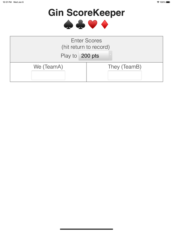 Gin ScoreKeeper iPad 应用截图